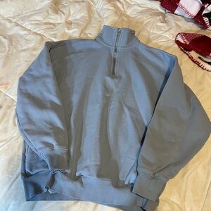Blue Half-Zip Sweater